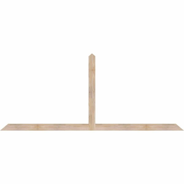 Ekena Millwork Portland Smooth Timber Gable Bracket, Douglas Fir, 96"W x 40"H x 1 1/2"D x 3 1/2"F, 10/12 Pitch GBW096X40X0204POR00SDF - main